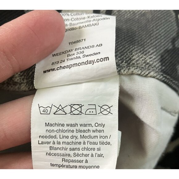 Cheap Monday Barbie Mini Skirt Womens S Leopard Print Floral Skate Emo Grunge - Picture 6 of 9